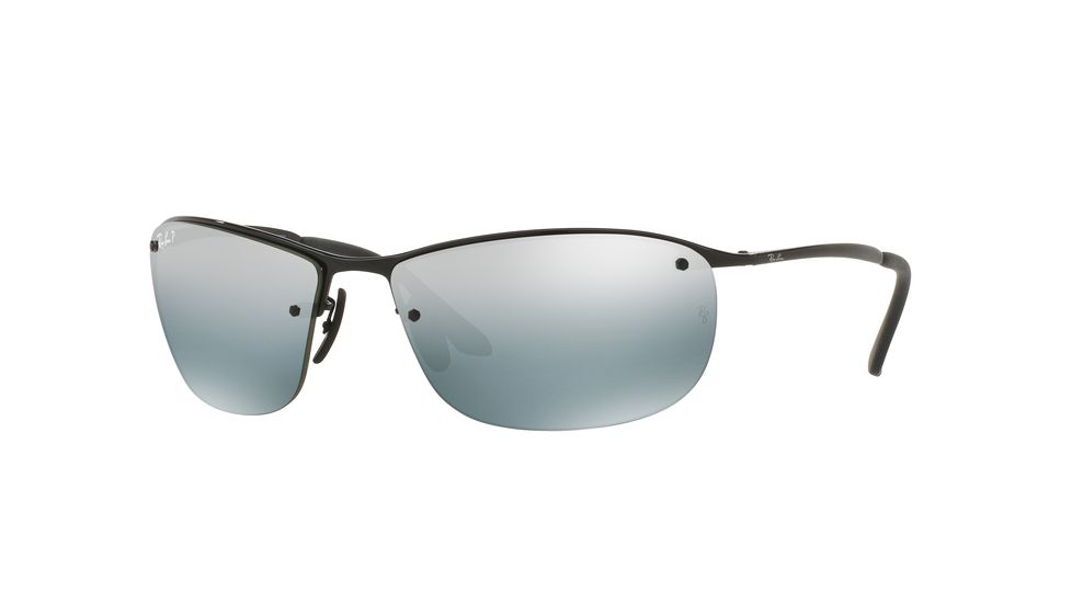 Ray-Ban RB3542 Single Vision Prescription Sunglasses RB3542-002-5L-63 - Lens Diameter 63 mm, Frame Color Shiny Black