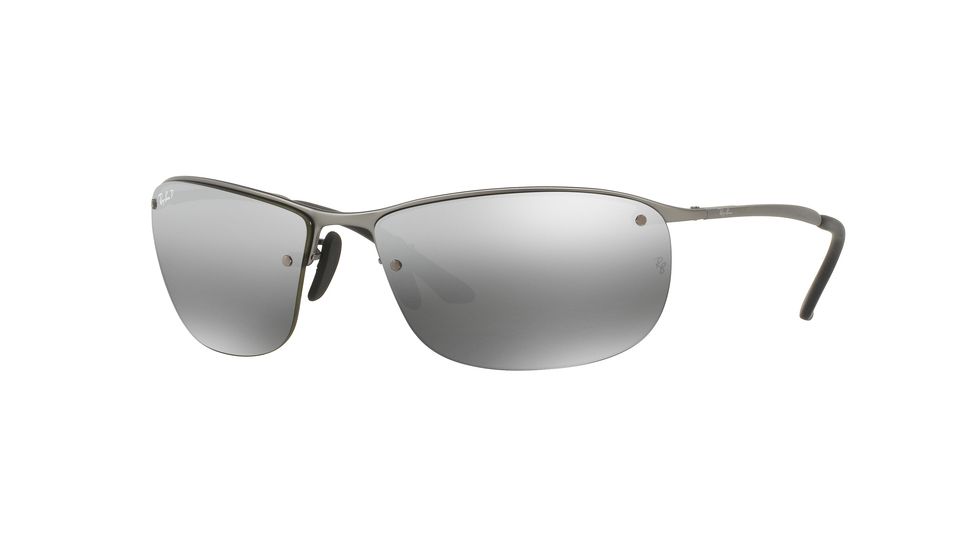 Ray-Ban RB3542 Single Vision Prescription Sunglasses RB3542-029-5J-63 - Lens Diameter 63 mm, Frame Color Matte Gunmetal
