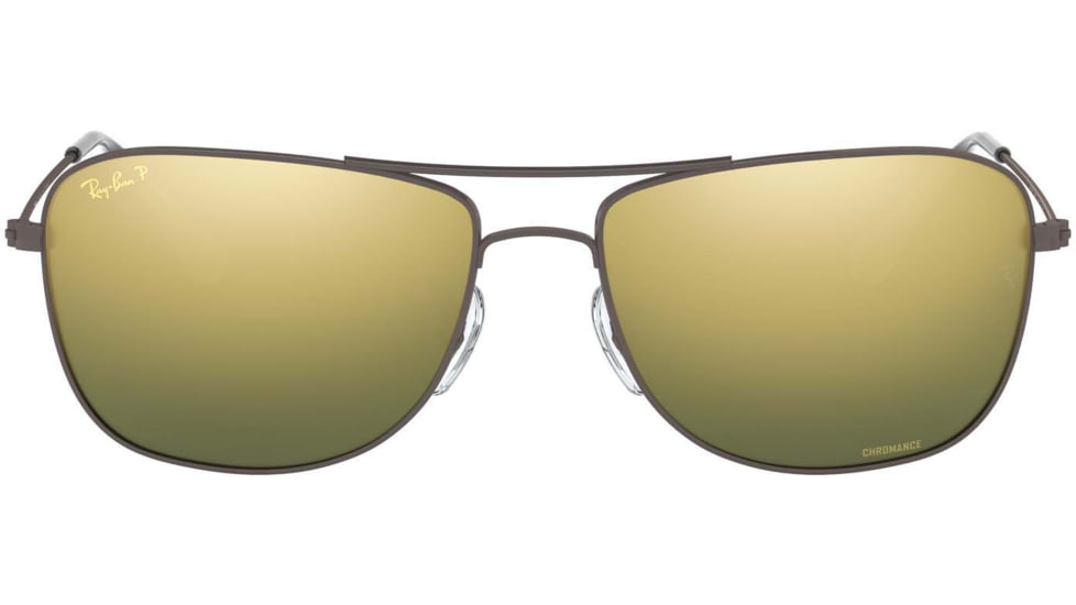 Ray-Ban RB3543 Sunglasses 029/6O-59 - Matte Gunmetal Frame, Green Mirror Gold Polar Lenses