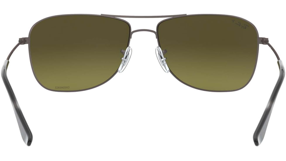 Ray-Ban RB3543 Sunglasses 029/6O-59 - Matte Gunmetal Frame, Green Mirror Gold Polar Lenses