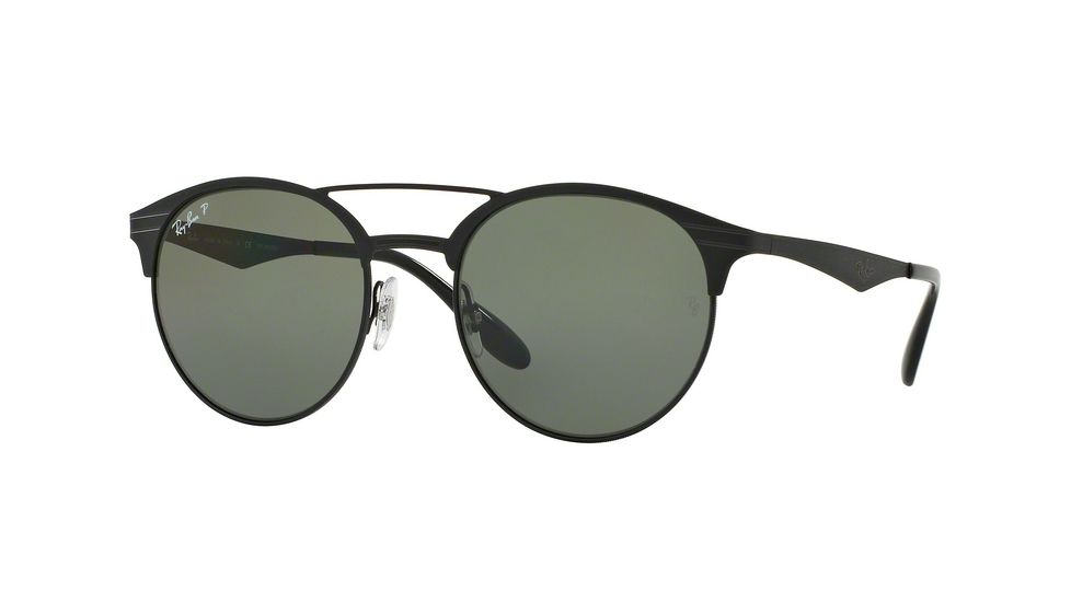 Ray-Ban RB3545 Progressive Prescription Sunglasses RB3545-186-9A-54 - Lens Diameter 54 mm, Frame Color Shiny Black/top Matte Black