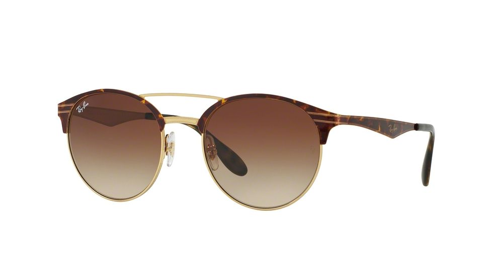 Ray-Ban RB3545 Progressive Prescription Sunglasses RB3545-900813-51 - Lens Diameter 51 mm, Frame Color Gold/top Havana