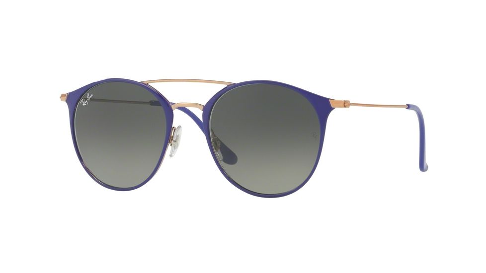 Ray-Ban RB3546 Single Vision Prescription Sunglasses RB3546-9073A5-52 - Lens Diameter 52 mm, Frame Color Copper On Top Violet