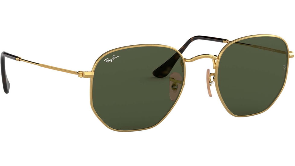Ray-Ban RB3548N Sunglasses 001-48 - Gold Frame, Green Lenses