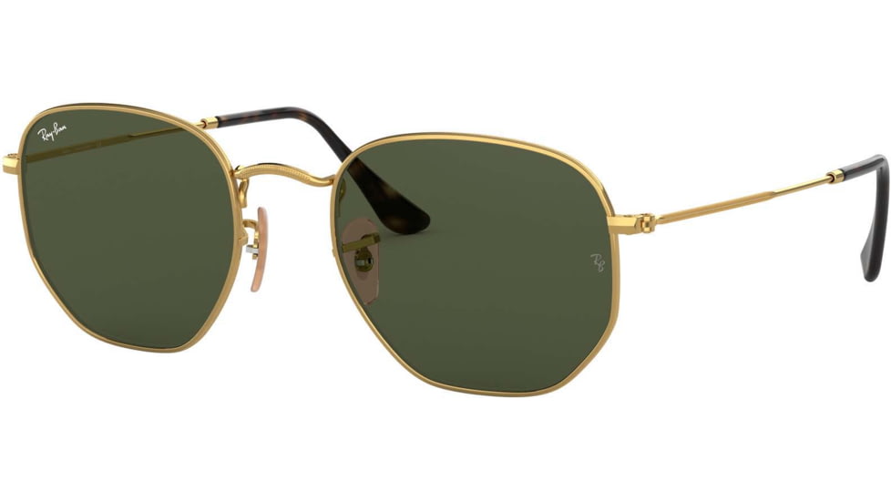 Ray-Ban RB3548N Sunglasses 001-48 - Gold Frame, Green Lenses