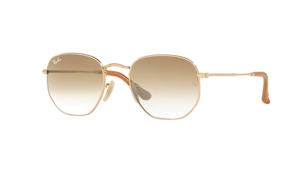 Ray-Ban RB3548N Sunglasses 001/51-51 - Gold Frame, Brown Gradient Lenses