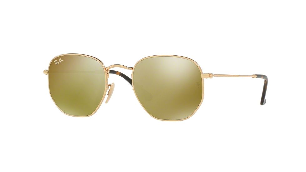 Ray-Ban RB3548N Sunglasses 001/93-51 - Gold Frame, Gold Flash Lenses
