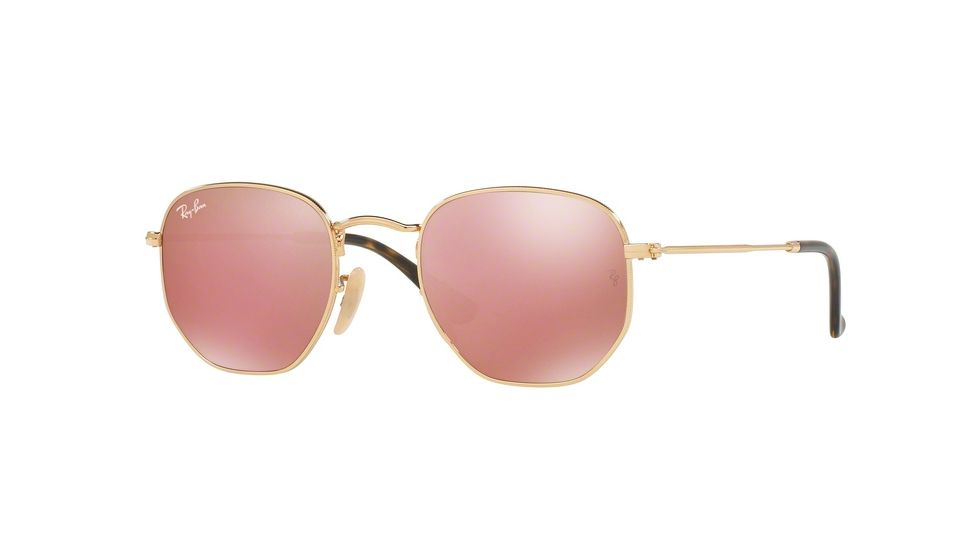 Ray-Ban RB3548N Sunglasses 001/Z2-48 - Gold Frame, Copper Flash Lenses