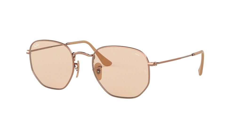 Ray-Ban RB3548N Sunglasses 9131S0-51 - Copper Frame, Evolve Light Brown Lenses