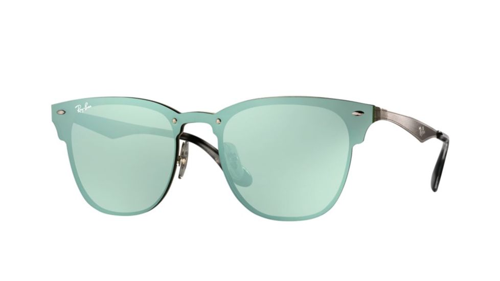 Ray-Ban RB3576N Sunglasses 042/87-47 - Brushed Silver Frame, Dark Grey Lenses