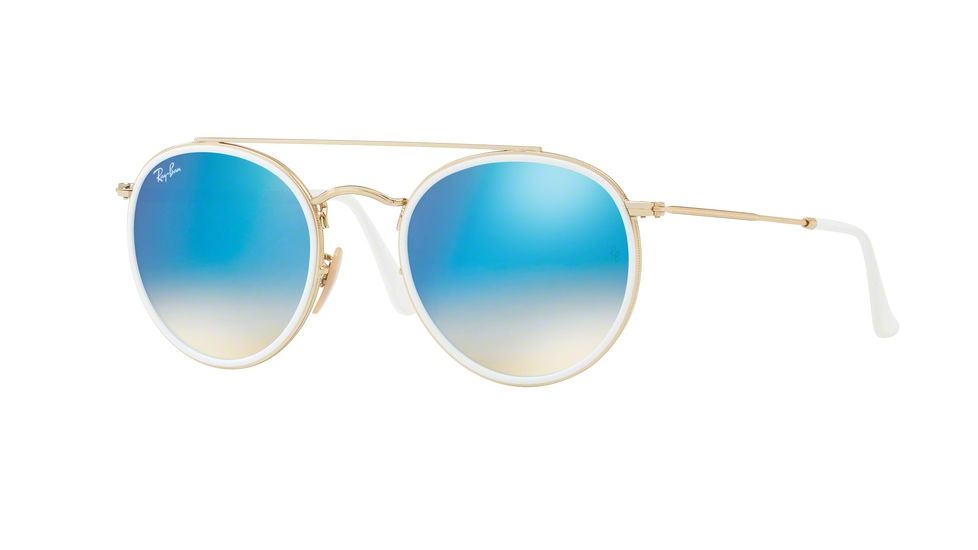 Ray-Ban RB3647N Bifocal Prescription Sunglasses RB3647N-001-4O-51 - Lens Diameter 51 mm, Frame Color Gold