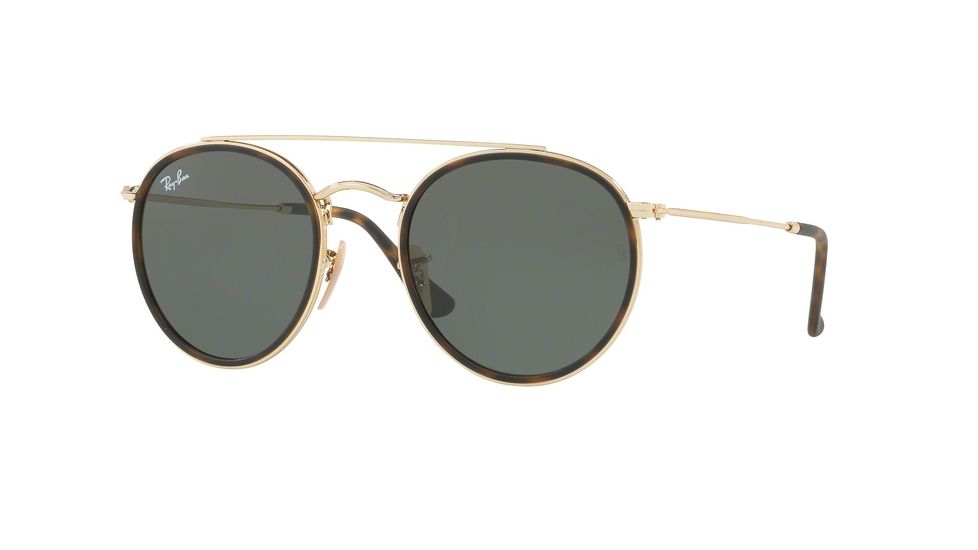 Ray-Ban RB3647N Bifocal Prescription Sunglasses RB3647N-001-51 - Lens Diameter 51 mm, Frame Color Gold