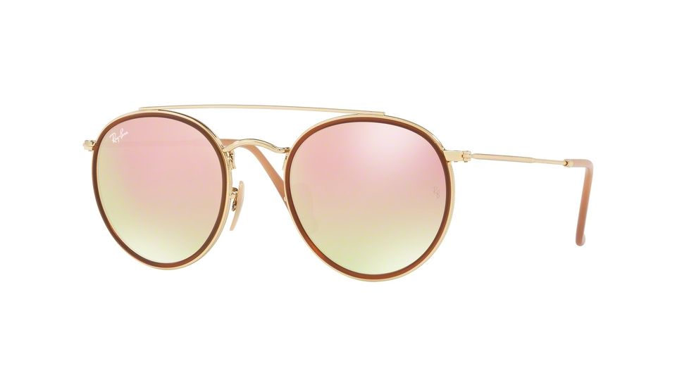 Ray-Ban RB3647N Bifocal Prescription Sunglasses RB3647N-001-7O-51 - Lens Diameter 51 mm, Frame Color Gold
