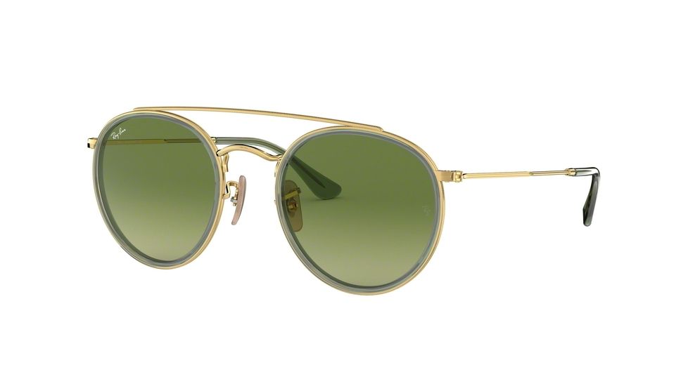 Ray-Ban RB3647N Bifocal Prescription Sunglasses, 51mm, Gold, RB3647N-91224M-51-BI