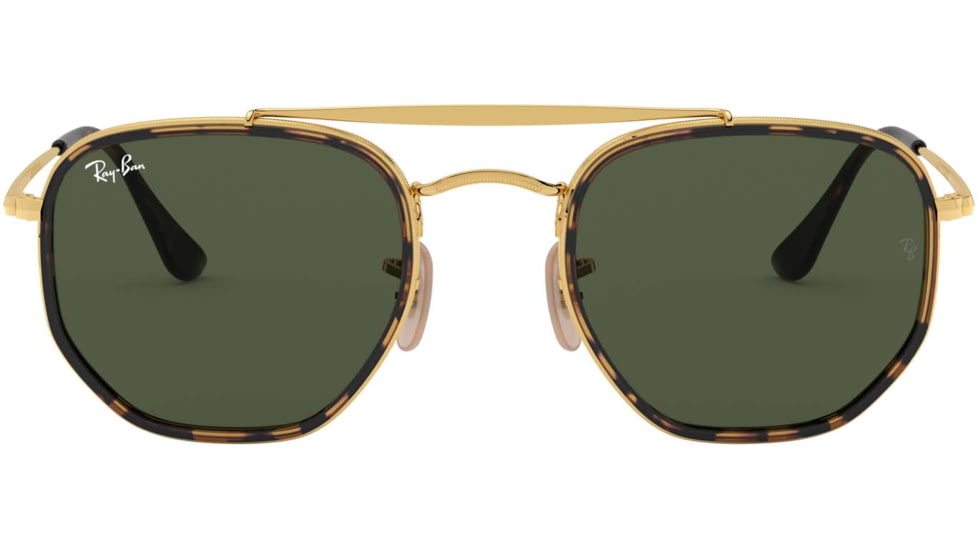 Ray-Ban RB3648M The Marshal II Sunglasses, Green Lenses, 001-52