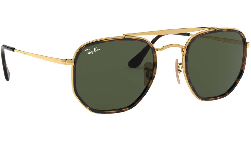 Ray-Ban RB3648M The Marshal II Sunglasses, Green Lenses, 001-52