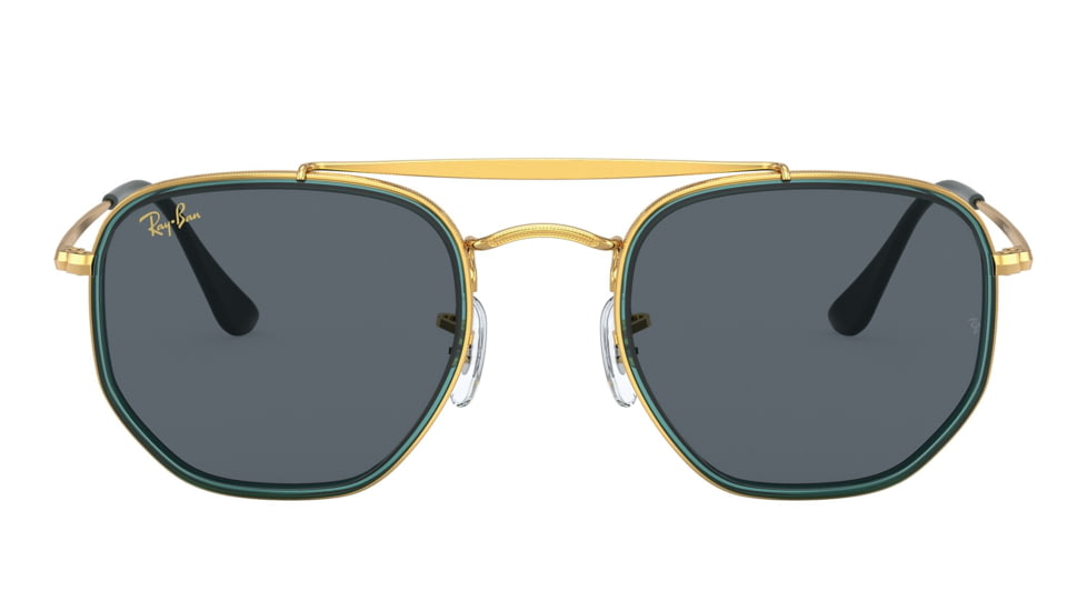 Ray-Ban RB3648M The Marshal II Sunglasses, Legend Gold Frame, Blue Lens, 52, RB3648M-9241R5-52