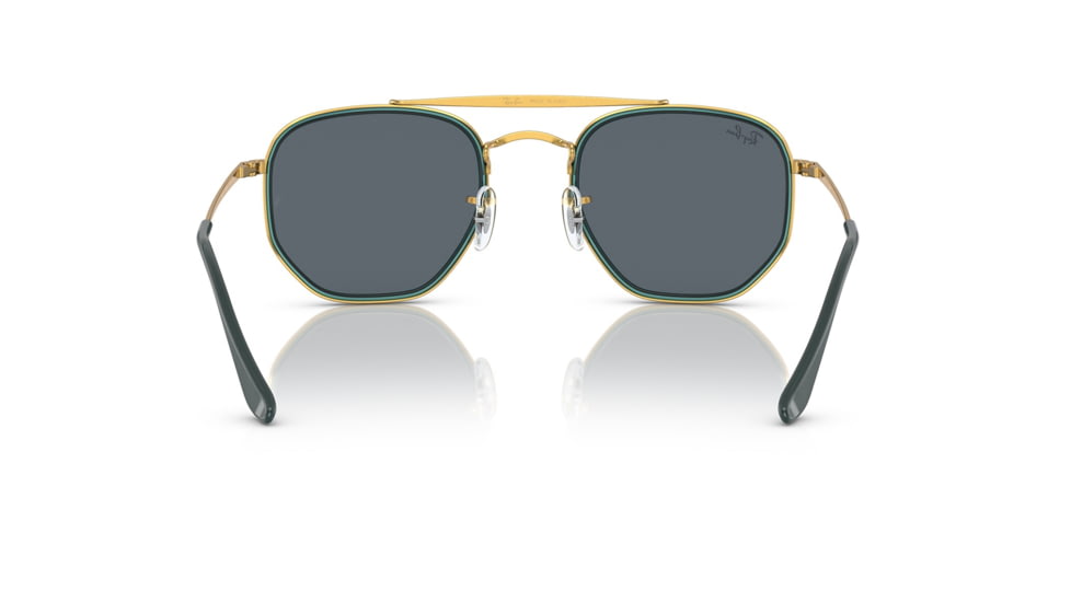 Ray-Ban RB3648M The Marshal II Sunglasses, Legend Gold Frame, Blue Lens, 52, RB3648M-9241R5-52