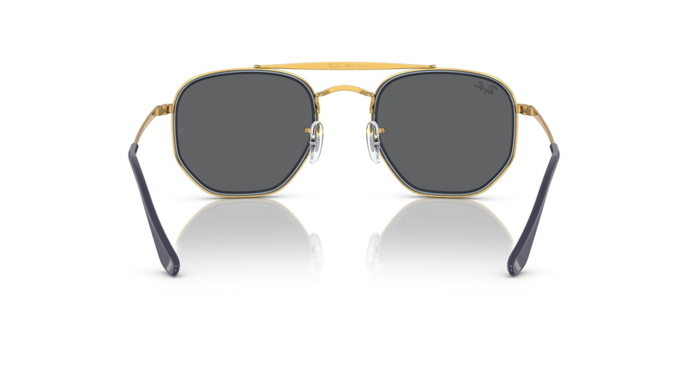 Ray-Ban RB3648M The Marshal II Sunglasses, Legend Gold Frame, Dark Grey Lens, 52, RB3648M-9240B1-52