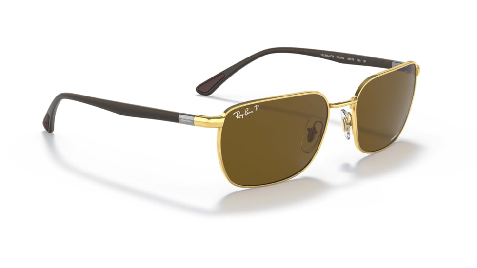 Ray-Ban RB3684CH Sunglasses, Polarized Brown Lenses, Arista, 58, RB3684CH-001-AN-58