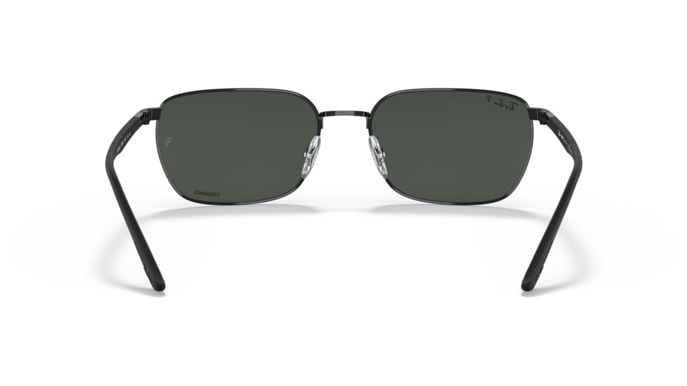 Ray-Ban RB3684CH Sunglasses, Polarized Dark Grey Lenses, Black, 58, RB3684CH-002-K8-58