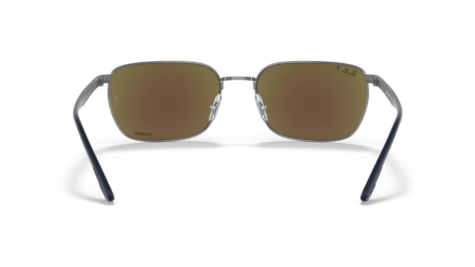 Ray-Ban RB3684CH Sunglasses, Polarized Grey Mirror Blue Lenses, Gunmetal, 58, RB3684CH-004-4L-58