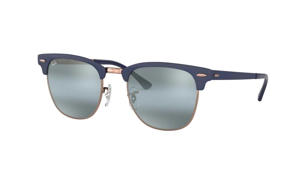 Ray-Ban RB3716 Prescription Sunglasses, 51mm, Dark Blue, RB3716-9160AJ-51-SV