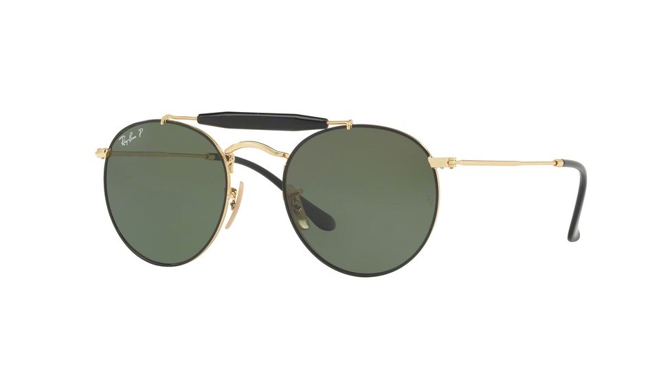 Ray-Ban RB3747 Single Vision Prescription Sunglasses RB3747-900058-50 - Lens Diameter 50 mm, Frame Color Gold / Black
