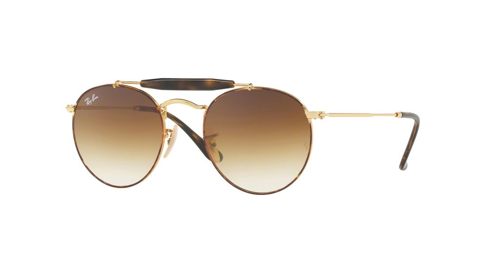 Ray-Ban RB3747 Single Vision Prescription Sunglasses RB3747-900851-50 - Lens Diameter 50 mm, Frame Color Gold Havana
