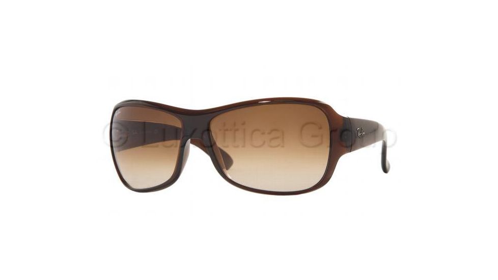 Ray-Ban RB4097 Progressive Sunglasses, Dark Brown Frame w/ 63 mm Diameter Lenses, 714-13-6314