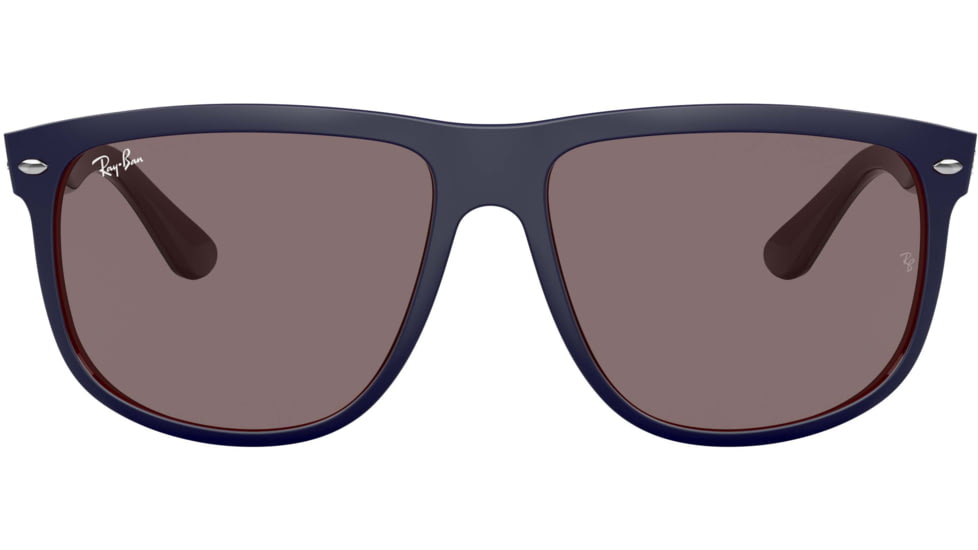 Ray-Ban RB4147 Standard Sunglasses, Violet Lenses, Matte Blue On Brown, 60, RB4147-65697N-60