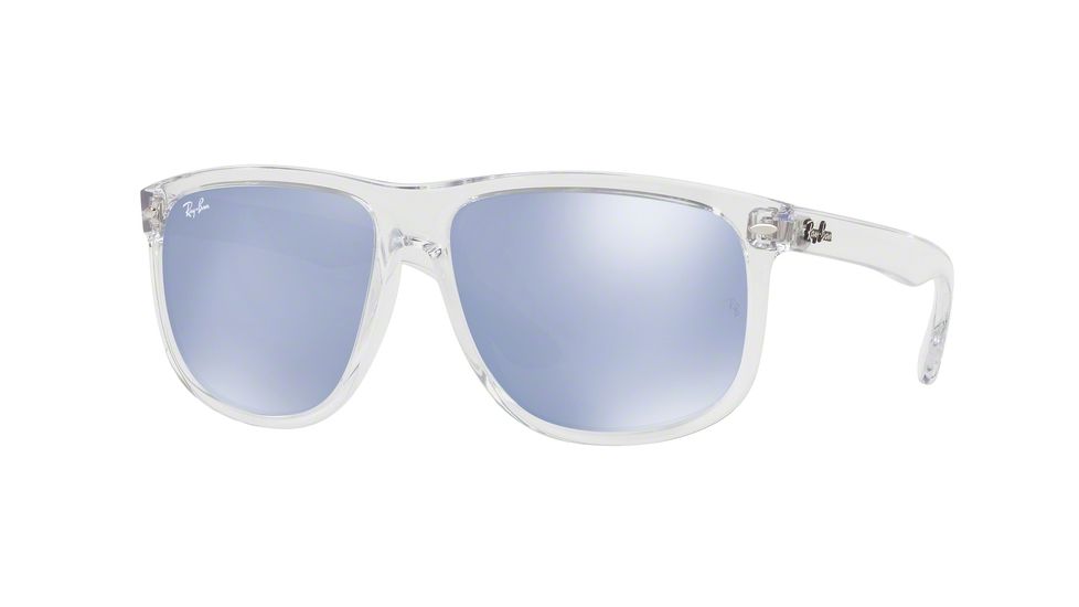 Ray-Ban RB4147 Sunglasses 63251U-60 - Trasparent Frame, Blue Flash Silver Lenses