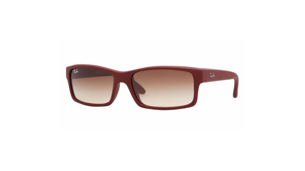 Ray Ban RB4151 #816/51 - Red Beet Rubberize Frame, Crystal Brown Gradient Lenses