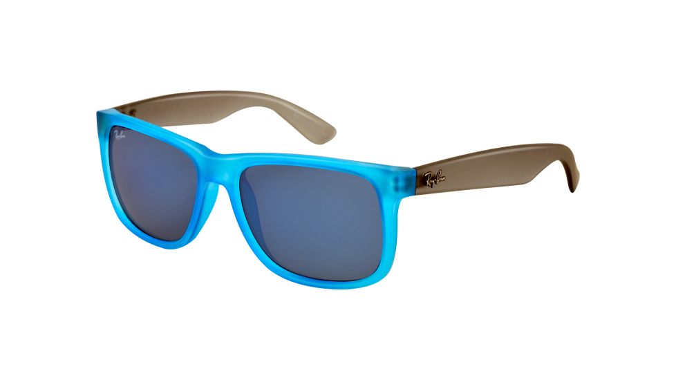Ray-Ban RB4165 Sunglasses 602855-5116 - Rubber Azure Frame, Blue Mirror Lenses