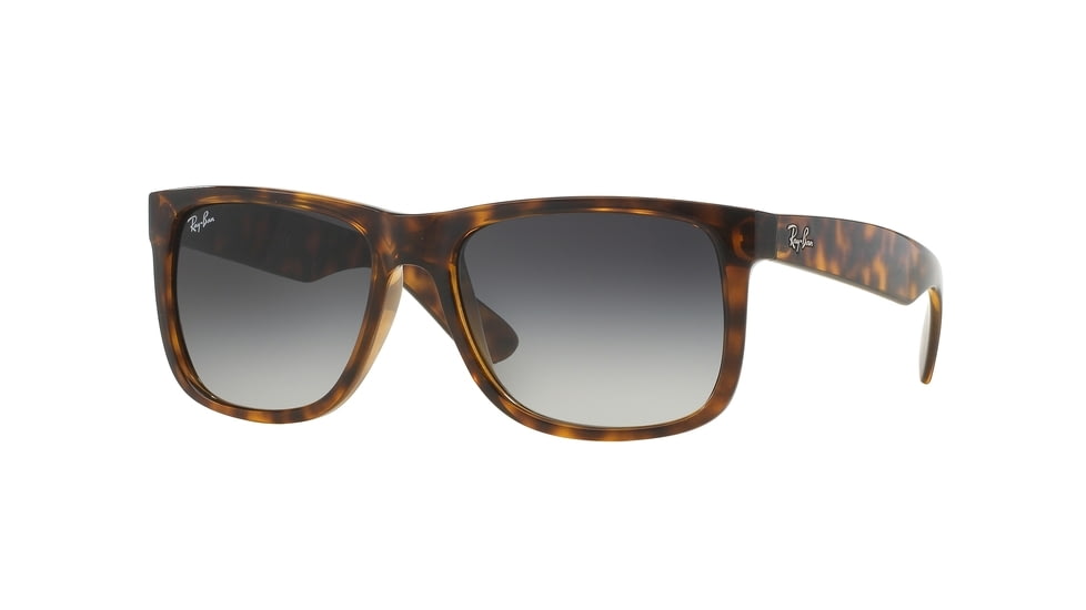 Ray-Ban RB4165 Sunglasses 710/8G-55 - Shiny Havana Frame, Grey Gradient Dark Grey Lenses