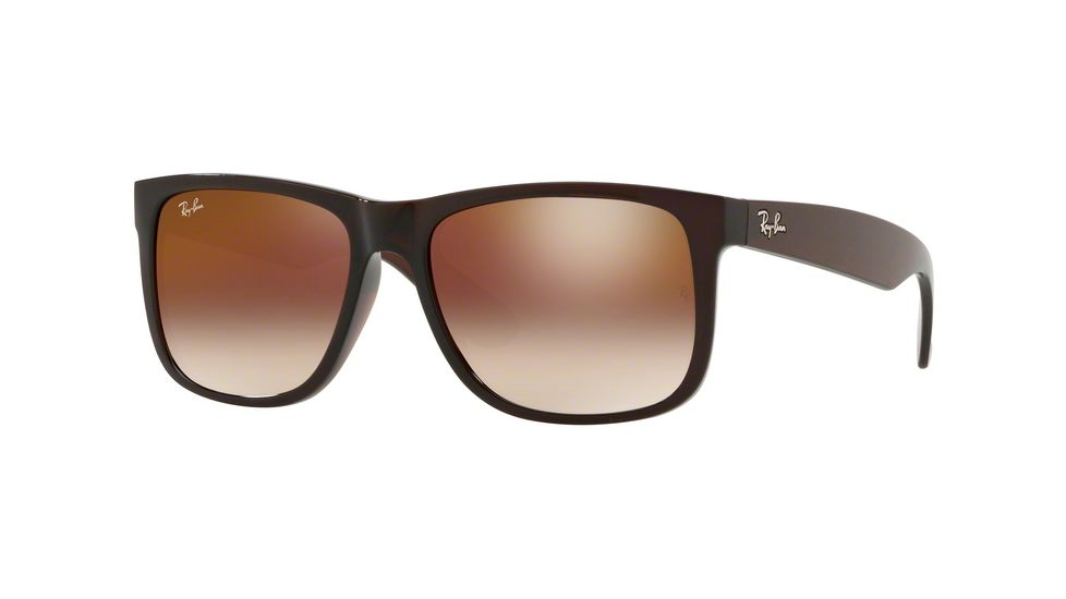 Ray-Ban RB4165 Sunglasses 714/S0-51 - Brown Frame, Brown Gradient Mirror Red Lenses
