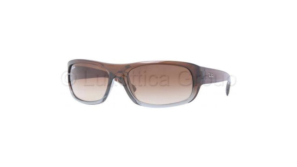Ray-Ban RB4166 Bifocal Prescription Sunglasses RB4166-824-51-6318 - Lens Diameter: 63 mm, Frame Color: Brown Gradient On Gray Transparent
