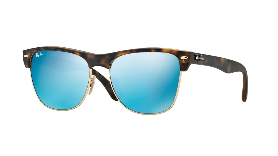 Ray-Ban RB4175 Sunglasses 609217-57 - Matte Havana Frame, Grey Mirror Blue Lenses