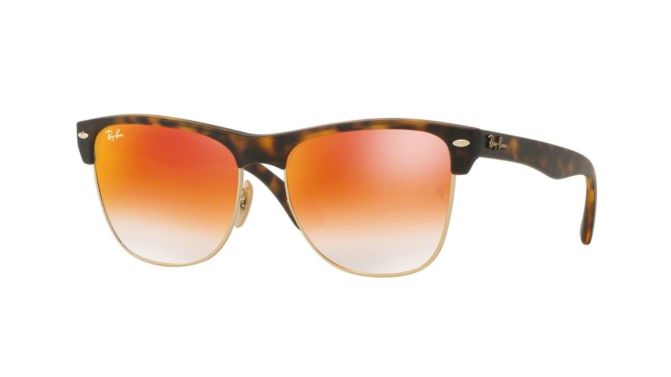 Ray-Ban RB4175 Sunglasses 60924W-57 - Matte Havana Frame, Mirror Gradient Red Lenses