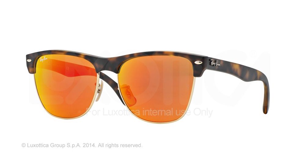 Ray-Ban RB4175 Sunglasses 609269-57 - Matte Havana Frame, Brown Mirror Pink Lenses