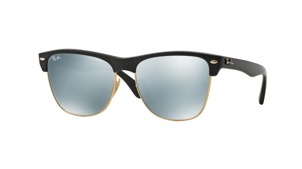 Ray-Ban RB4175 Sunglasses 877/30-57 - Demi Shiny Black Frame, Light Green Mirror Silver Lenses