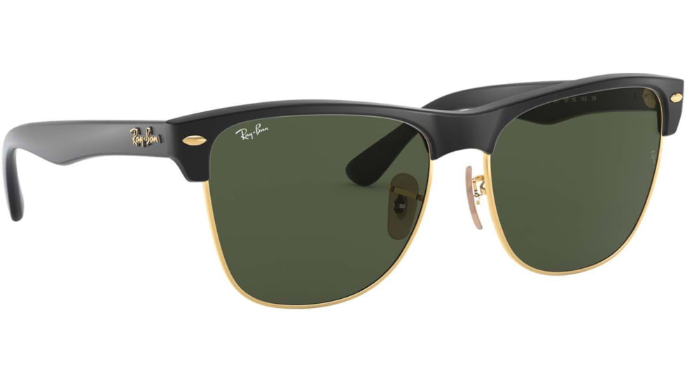 Ray-Ban RB4175 Sunglasses 877-5716 - Demi Shiny Black Arista Frame, Crystal Green Lenses