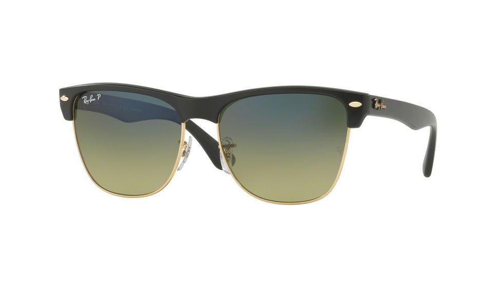Ray-Ban RB4175 Sunglasses 877/76-57 - Demigloss Black Frame, Green Gradient Blue - Polar Lenses