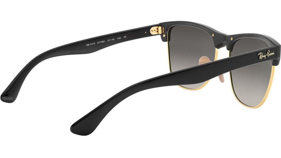 Ray-Ban RB4175 Sunglasses 877/M3-57 - Demi Gloss Black Frame, Grey Gradient Dark Grey - Pola Lenses