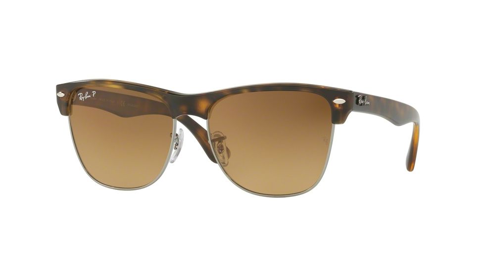 Ray-Ban RB4175 Sunglasses 878/M2-57 - Demi Gloss Havana Frame, Brown Gradient Brown - Polar Lenses