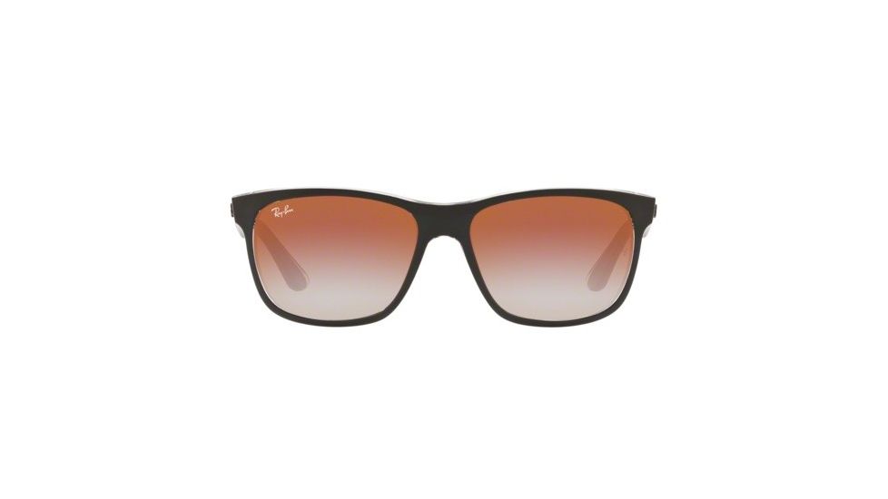 Ray-Ban RB4181 Prescription Sunglasses, 57mm, Top Black On Transparent, RB4181-6039V0-57-SV