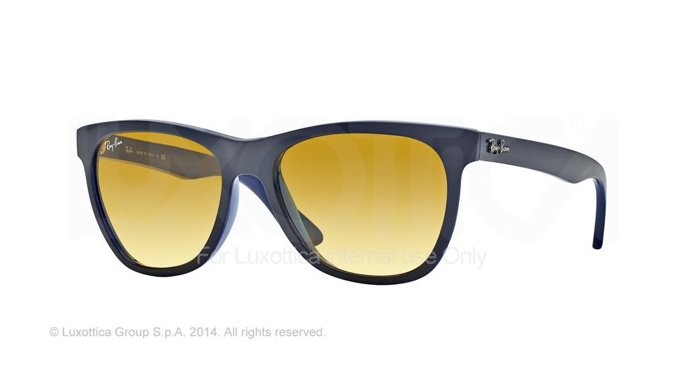 Ray-Ban RB4184 Prescription Sunglasses RB4184-6115X4-54 - Lens Diameter 54 mm, Frame Color Top Dark Grey On Opal Blue