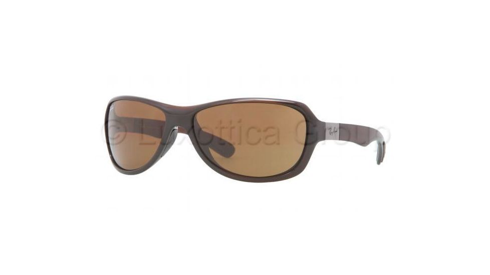 Ray-Ban RB4189 Progressive Prescription Sunglasses RB4189-714-73-64 - Lens Diameter 64 mm, Frame Color Shiny Brown
