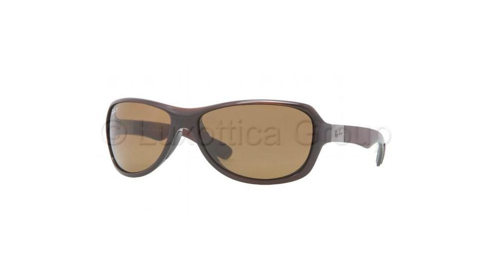 Ray-Ban RB4189 Progressive Prescription Sunglasses RB4189-714-83-64 - Lens Diameter 64 mm, Frame Color Shiny Brown
