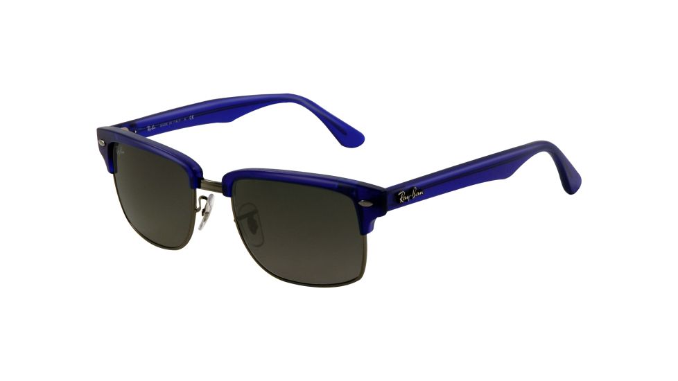 Ray-Ban RB4190 Sunglasses 600471-5219 - Semi Gloss Blue/Gunmetal Frame, Crystal Gray Gradient Lenses